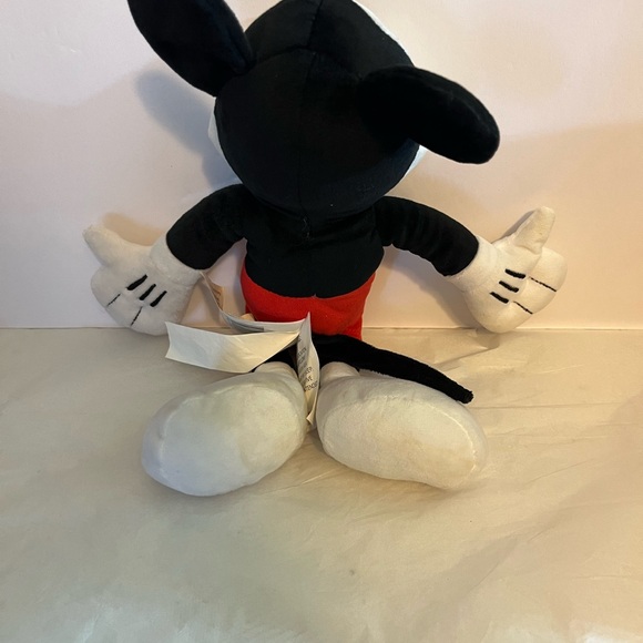 DISNEY MICKEY MOUSE PLUSHIE STUFFED TOY UNISEX 14”‎ RED BLACK ICONIC CARTOON - Picture 2 of 9